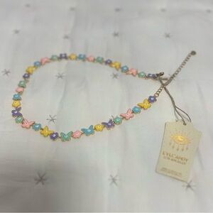 Pastel Butterfly Necklace